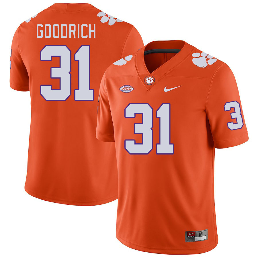 Clemson Tigers #31 Mario Goodrich College Football Jerseys Stitched Sale-Orange